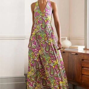 Boden Vibrant Paisley Maxi Dress